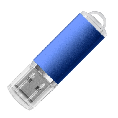 USB flash-карта ASSORTI (32Гб), синяя, 5,8х1,7х0,8 см, металл, синий, металл, пластик