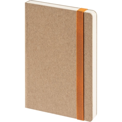 Ежедневник Eco Write Mini, недатированный, с оранжевой резинкой, оранжевый, картон