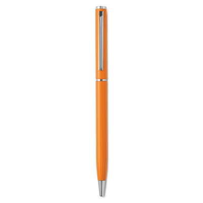 Ручка шариковая алюминиевая, оранжевый, алюминий