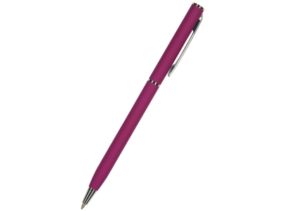 Ручка металлическая шариковая «Palermo», софт-тач, серебристый, бордовый, soft touch