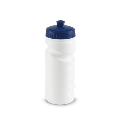 Бутылка для велосипеда Lowry, белая с синим, белый, пластик