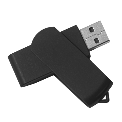 USB flash-карта SWING (8Гб), черный, 6,0х1,8х1,1 см, пластик, черный, пластик