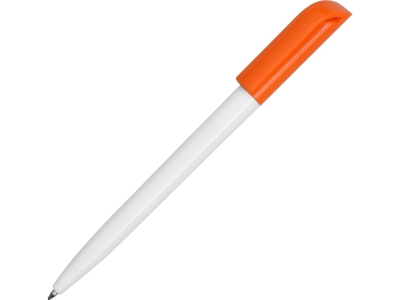 Ручка пластиковая шариковая «Миллениум Color CLP», белый, оранжевый, пластик