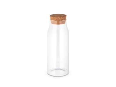 Стеклянная бутылка «JASMIN 1000», натуральный, стекло, пробка