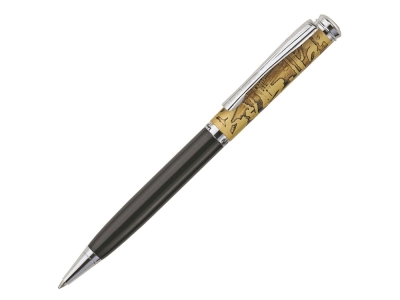 Ручка шариковая «Gamme», черный, желтый, серебристый, металл