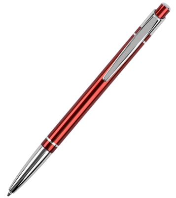 SHAPE, ручка шариковая, бордовый/хром, анодированный алюминий/пластик, бордовый, анодированный алюминий/пластик