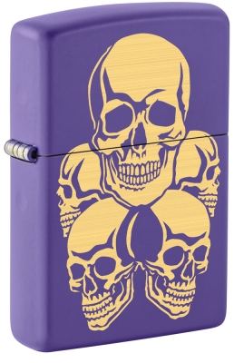 Зажигалка ZIPPO с покрытием Purple Matte, латунь/сталь, фиолетовая, 38x13x57 мм, фиолетовый