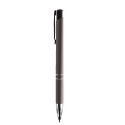 Ручка MELAN soft touch, серый, металл