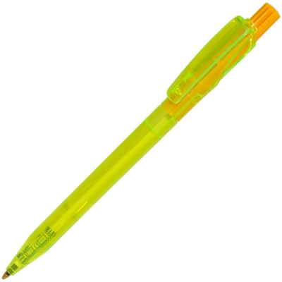 TWIN LX, ручка шариковая, прозрачный желтый, пластик, желтый, пластик