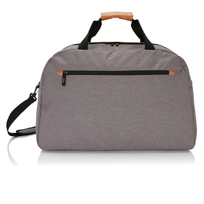 Дорожная сумка Fashion duo tone, серый, полиэстер; polyurethane
