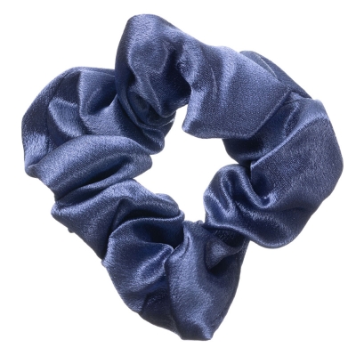 Резинка для волос Dewal Beauty из ткани, синяя (1 шт.), синий