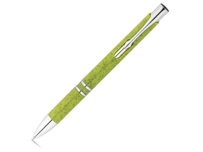 Ручка шариковая «BETA WHEAT», зеленый, серебристый, пластик, растительные волокна