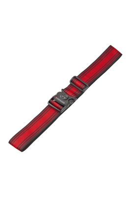 Ремень багажный WENGER, черный/красный, полиэстер, 101,5 x 1,4 x 5 см, красный