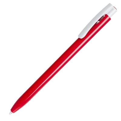 ELLE, ручка шариковая, красный/белый, пластик, красный, белый, пластик