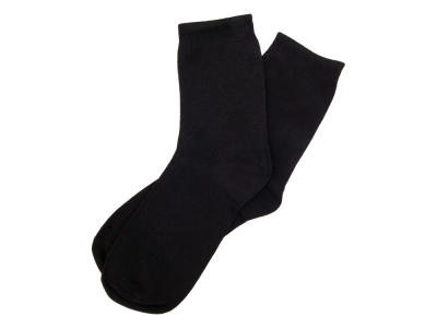 Носки однотонные «Socks» мужские, черный, пластик, эластан, хлопок