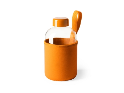 Бутылка KASTER в неопреновом чехле, оранжевый, неопрен