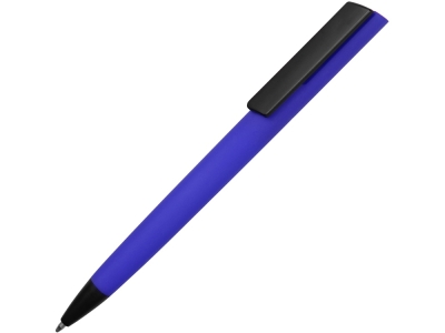 Ручка пластиковая soft-touch шариковая «Taper», черный, soft touch