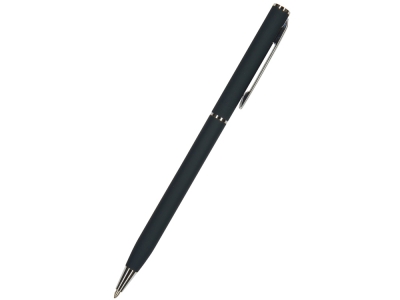 Ручка металлическая шариковая «Palermo», софт-тач, синий, серебристый, soft touch