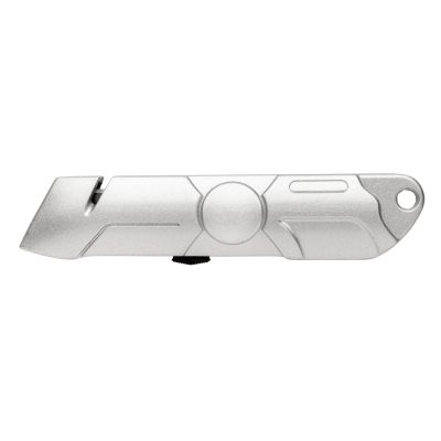 Безопасный строительный нож из цинкового сплава, серебристый, цинковый сплав; сталь