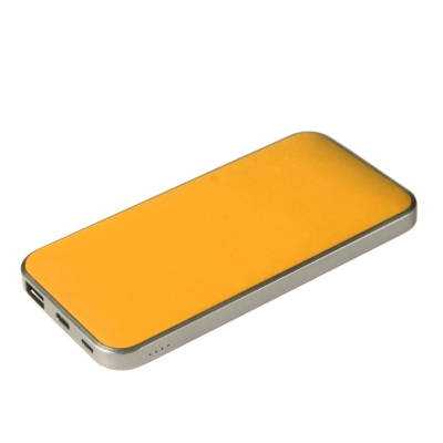 Power Bank EWA 10000 mAh, жёлтый, abs +pc + литиевая батарея