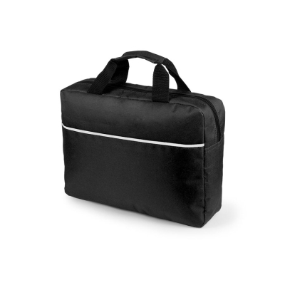 Конференц-сумка HIRKOP, черный, 38 х 29,5 x 9 см, 100% полиэстер 600D, черный, 100% полиэстер 600d