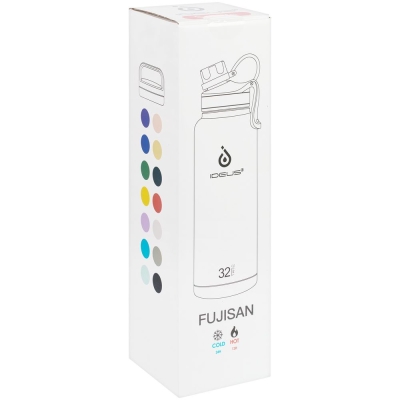 Термобутылка Fujisan XL, голубая, голубой