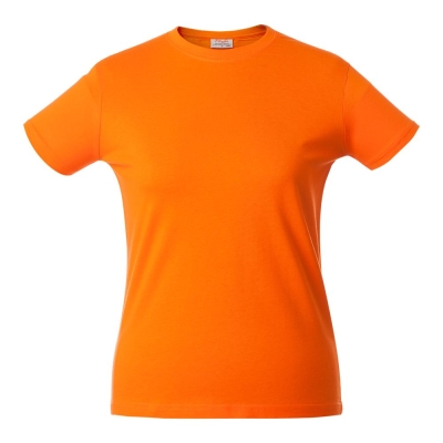 Футболка женская Lady H, оранжевая, оранжевый, хлопок