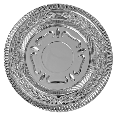 Медаль наградная "Серебро"; серебристый; 12х12х2,2 см; D=8,7 см; металл, дерево, стекло; лазерная гр, серебристый