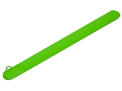 USB 2.0- флешка на 64 Гб в виде браслета, зеленый, силикон