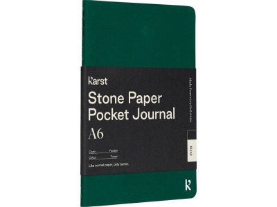 Записная книжка-блокнот A6, зеленый, бумага
