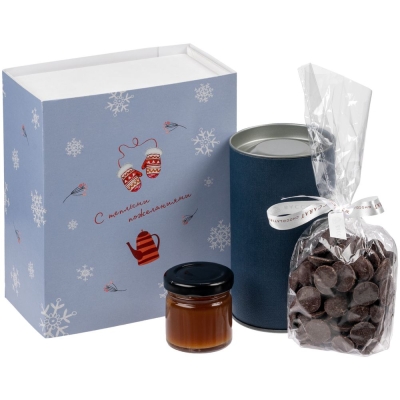 Набор чайный Christmas Tea Party, синий, синий, металл