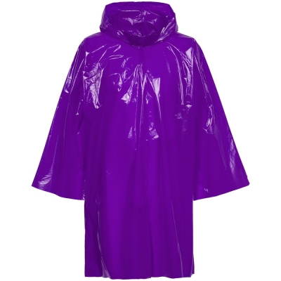 Дождевик-плащ CloudTime, фиолетовый, фиолетовый, пластик