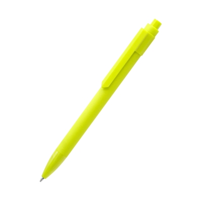 Ручка пластиковая Pit Soft софт-тач, желтая, желтый