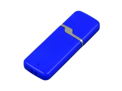 USB 2.0- флешка на 64 Гб с оригинальным колпачком, синий, пластик