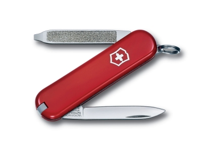 Нож-брелок «Escort», 58 мм, 6 функций, красный, металл