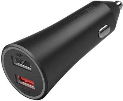 Автомобильное зар./устр. Xiaomi Mi 37W Dual-Port Car Charger 3A+2A 2xUSB универсальное черный (GDS4147GL), пластик Автомобильное зар./устр. Xiaomi Mi 37W Dual-Port Car Charger 3A+2A 2xUSB универсальное черный (GDS4147GL), пластик
