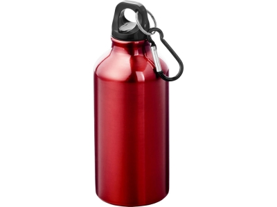 Бутылка для воды с карабином «Oregon», 400 мл, красный