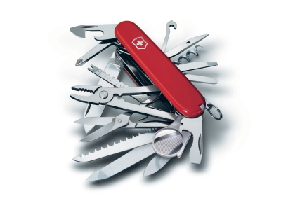 Нож перочинный «Swiss Champ», 91 мм, 33 функции, красный, металл