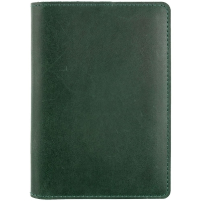 Обложка для паспорта inStream, зеленая, зеленый, кожа