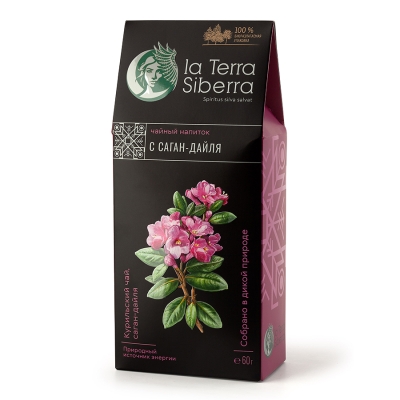 Чайный напиток со специями из серии "La Terra Siberra" с саган-дайля 60 гр., розовый, чай