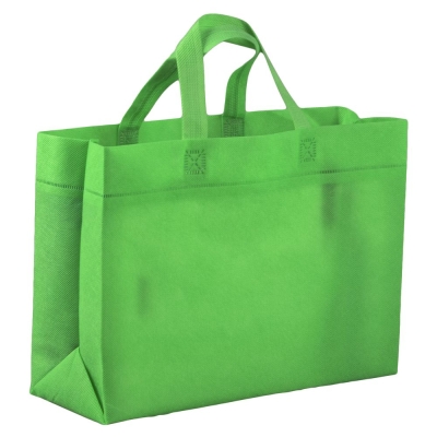 Сумка для покупок Span 3D, зеленая, зеленый, нетканый материал