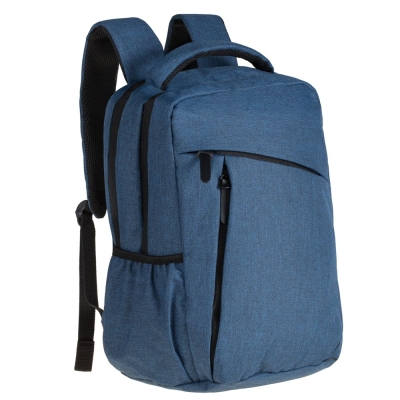 Рюкзак для ноутбука The First, синий, синий, полиэстер