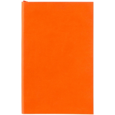 Ежедневник Flat Mini, недатированный, оранжевый, без ляссе, оранжевый, кожзам