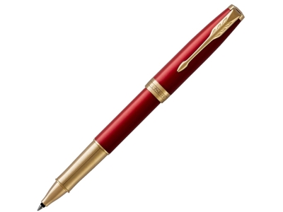 Ручка роллер Parker Sonnet, красный, желтый, металл