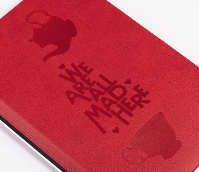 Ежедневник недатированный "Аскона_Алиса", формат А5, красный, металл, кожзам
