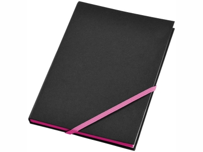 Блокнот А5 «Travers», черный, розовый, картон