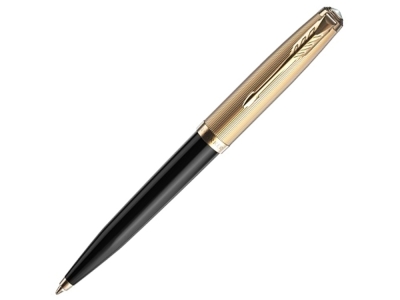 Ручка шариковая Parker 51 Deluxe, черный, желтый, металл