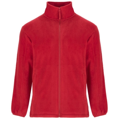 Мужская флисовая куртка Artic с полноразмерной молнией, красный