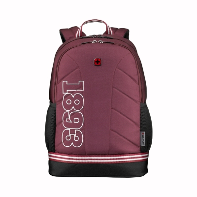 Рюкзак WENGER Collegiate Quadma 16”, красный, 100% полиэстер, 33х17х43 см, 22 л, красный