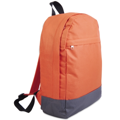 Рюкзак "URBAN",  оранжевый/серый , 39х27х10 cм, полиэстер 600D, оранжевый, серый, полиэстер 600d